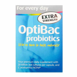 OptiBac Probiotics For Every Day Extra Strength- 30 Capsules