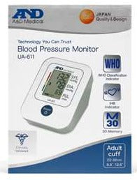 A&D Blood Pressure Monitor- UA-611