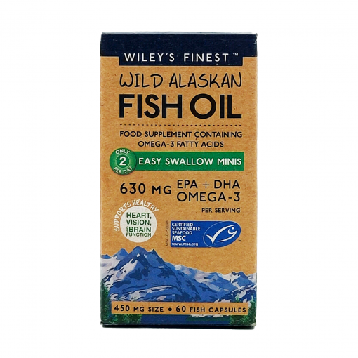 Wiley's Fish Oil Easy Swallow Minis - 60 Capsules