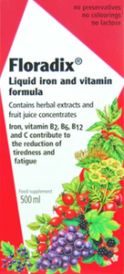 Floradix Liquid Iron and Vitamin Formula- 250ml