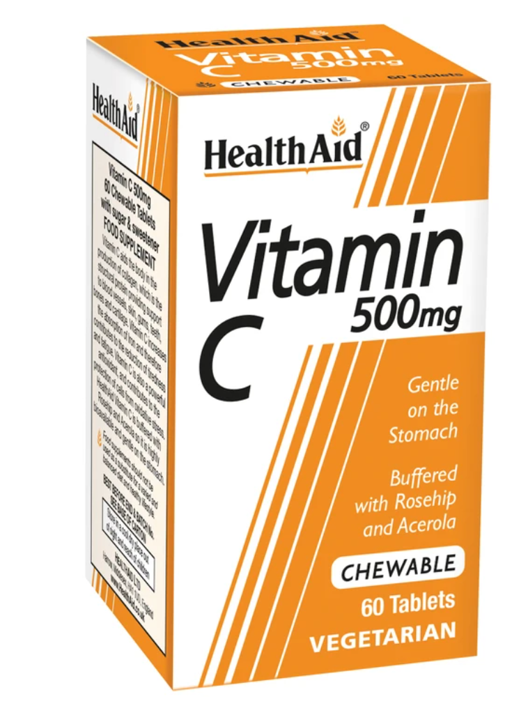 HealthAid vitamin C 500mg- 60 tablets